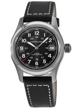 NUOVO MOVIMENTO HAMILTON KHAKI FIELD AUTOMATICO H-10 PELLE NERA 38MM H70455733