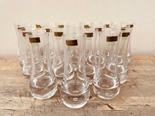 Set da 6/12/18 bicchieri in cristallo al piombo con alto fondo spesso (art. 751)