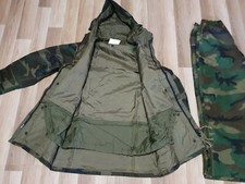 Gore Tex Giacca Parka Pantalone Militare Esercito Woodland Mimetica Goretex