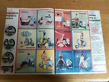 PIAGGIO VESPA CALENDARIO CONCORSO RAGAZZA PIN UP 1960 ANNI 60 PUBBLICITÀ  50X33