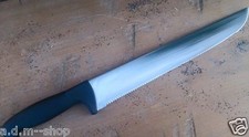 coltello da banco per la porchetta -- lama dentata - acciaio al nitrogeno - 36cm