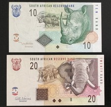 Sudafrica set 10, 20 Rand