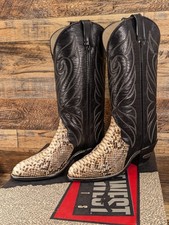 Vintage Code West Women's 7M Snake Python Western Boots New Made In USA 840