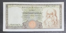 50000 LIRE LEONARDO DA VINCI