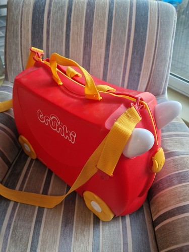 Valigia trunki rossa pull long - valigia,