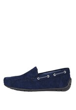 Mocassini Uomo in Camoscio Blu