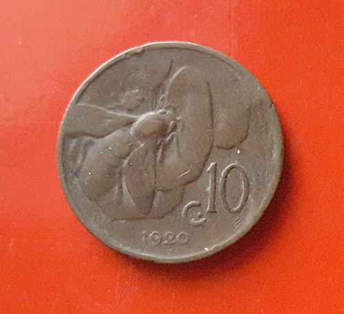 Centesimi 1920 errore - 10,