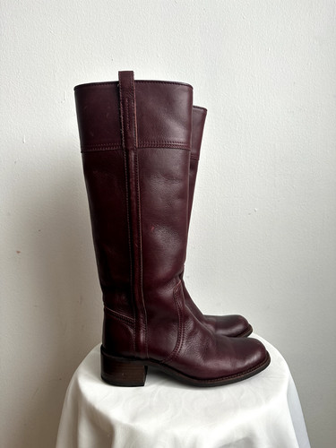 Sendra burgundy leather boots