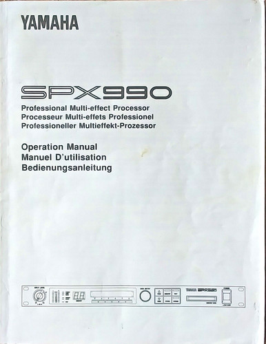 Yamaha spx990 rack mount - yamaha,