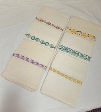 Set completo di 6 asciugamani in pregiata tela Mostra D'Oltremare