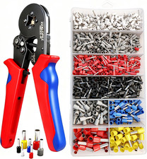 Set Di Puntalini, Pinza Crimpatrice Con 1800 Puntalini Elettrici 0,25-10Mm², Pin