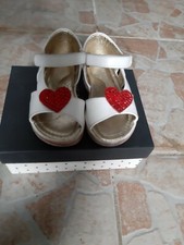 MONNALISA SANDALO SCARPA BIANCO BAMBINA PRIMAVERA ESTATE NUMERO 21 