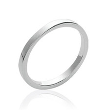 Anello Fedina Filone Quadrato