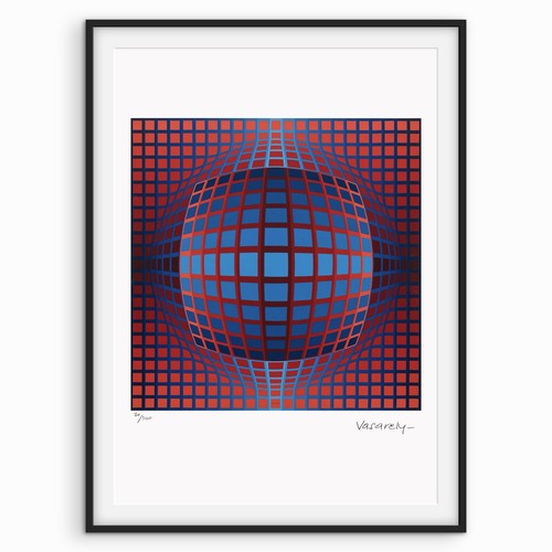 Firmato victor vasarely - vasarely,