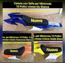 Carena  per Minicross 10 Pollici  Con Sella cinese Colore blu Gialla Arancione 