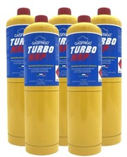 5 BOMBOLE GAS CARTUCCIA TURBO MAP GAS 400 gr ATTACCO CGA600 TURBO SET 110 200