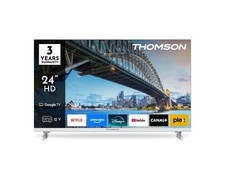 Smart TV 24" HD Ready LED Google TV Classe E DVB-T2/S2 Bianco 24HG2S15CW Thomson
