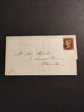Gran Bretagna - Lettera con un Penny Red, Tavola 43, annullo a Croce di Malta.