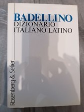 Vocabolario Dizionario  Italiano Latino Badellino 1992 Nuovo