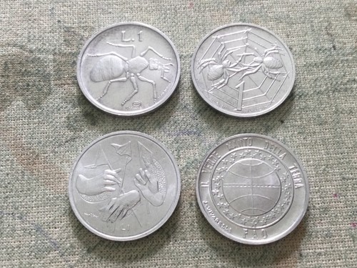 Monete san marino lira - 1, 1974