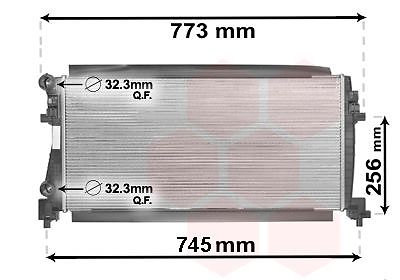 5q0121251eb radiatore motore - radiatore,
