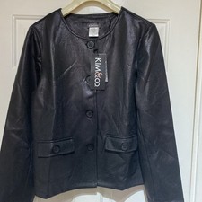 Kim & Co Shadow Pleather Knit