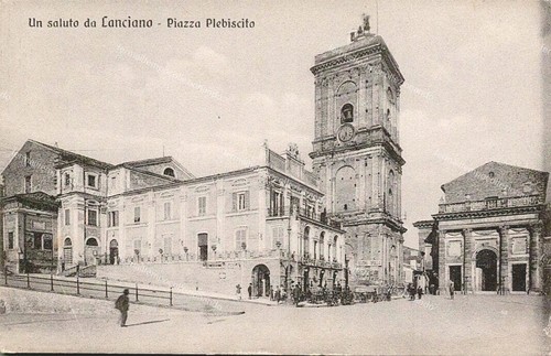 Ec83 cartolina lanciano piazza - cartolina,