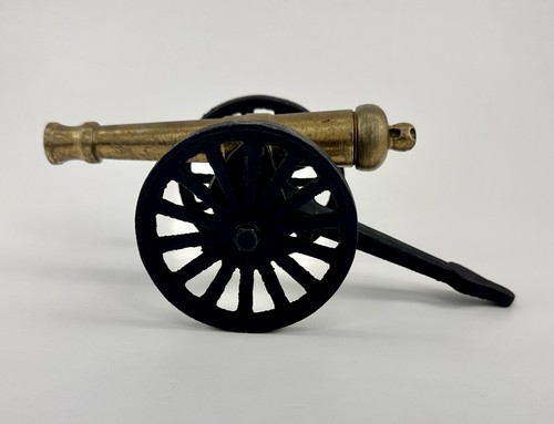 Mini cannone ottone metallo