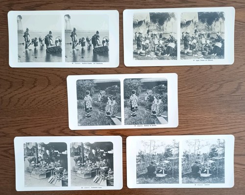 Edwardian stereoview cards - stereoview,