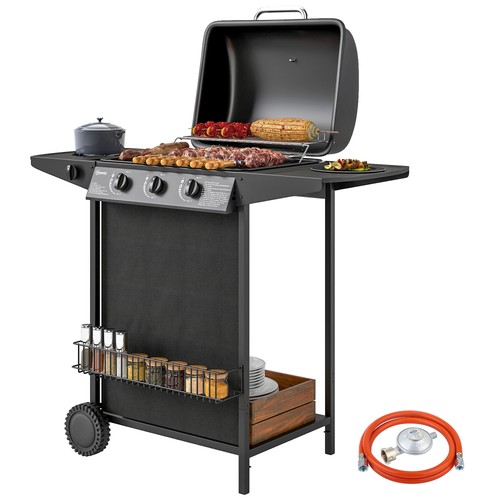 Outsunny bbq gas con 4 - bbq,