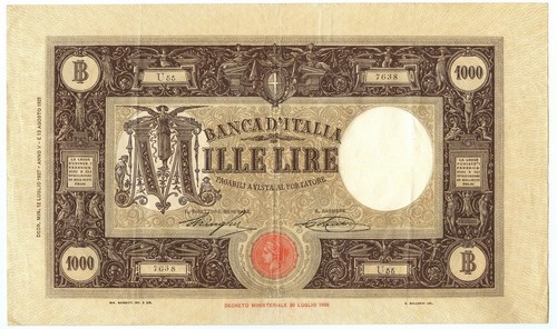 1000 lire barbetti - barbetti, grande