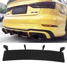 PER AUDI RS3 4 PORTE SEDAN 2017-2020 NERO DIFFUSORE POSTERIORE SOTTO PARAURTI