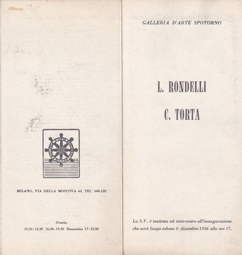 Invito mostra lia - invito, rondelli