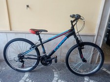 BICICLETTA MOUNTAIN-BIKE 24 AMMORTIZZATA "JAUNTY" 18 VEL. FAUSTO COPPI NERO-BLU