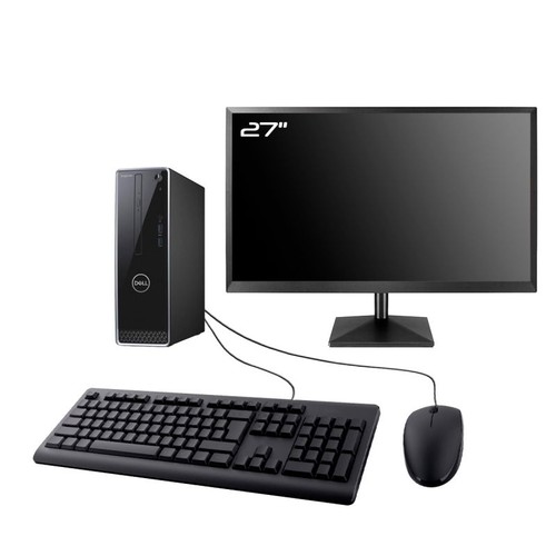 Desktop dell 3470 sff - dell, 27"
