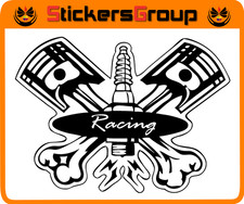 COPPIA ADESIVI PISTONI RACING