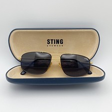 RARE SUNGLASSES STING 189 VINTAGE 80 ITALY AVIATOR GOLD OCCHIALI FASHION W CASE!
