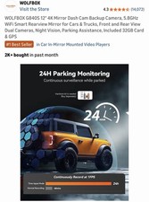 Wolf box dash cam g840s - wolf,