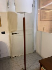 Lampada vintage Vela alogena in legno e vetro