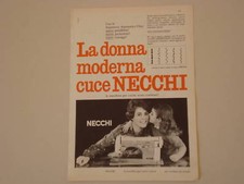 advertising Pubblicità 1960 MACCHINA PER CUCIRE NECCHI