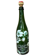 Bottiglia di champagne vuota vintage 1973 Perrier-Jouet Fleur De France con tappo 78cl