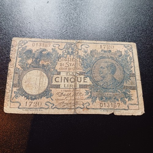 Banconota lire vittorio - lire,