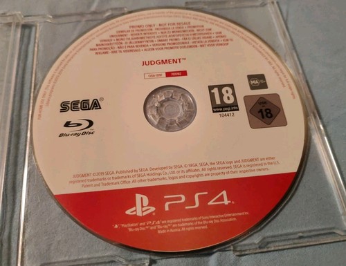 Judgment ps4 promo sega - ps4, press