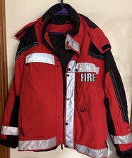 Giacca rossa pompiere uniforme