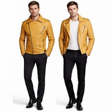 Giubbotto uomo ecopelle biker