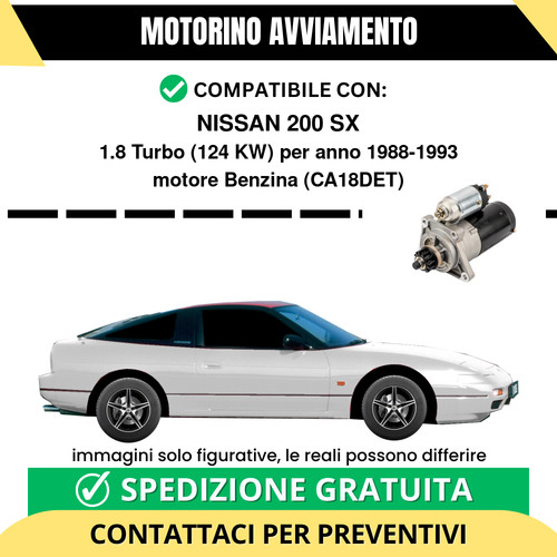 Motorino avviamento nissan - motorino,