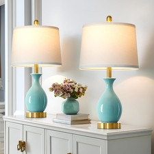 Aqua Blue 24" Ceramic Table