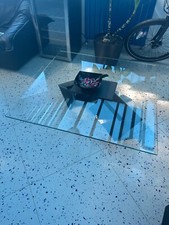 tavolo cristallo, Dondi Salotti,  TALAMONE - piano vetro trasparente 110/26/110