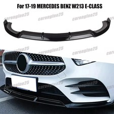 3PCS GLOSS BLACK FRONT BUMPER