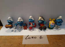 (001) Puffi Smurfs PEYO della SCHLEICH anni 70-80 misti completi e non, lotto 01